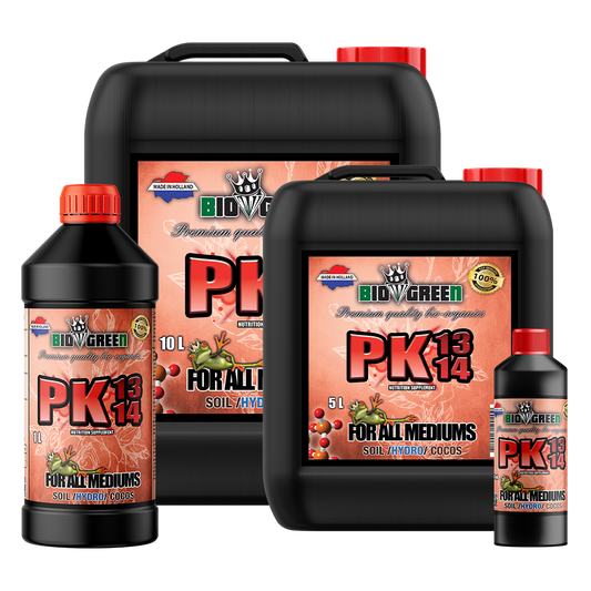 Biogreen PK 13/14 – Booster de fósforo y potasio, gama completa de formatos