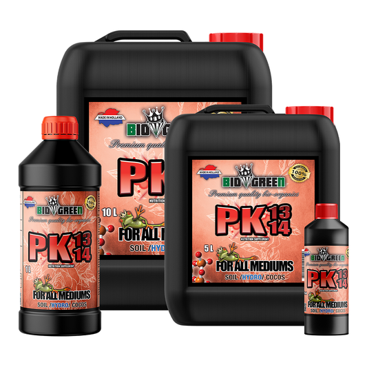Biogreen PK 13/14 – Booster de fósforo y potasio, gama completa de formatos