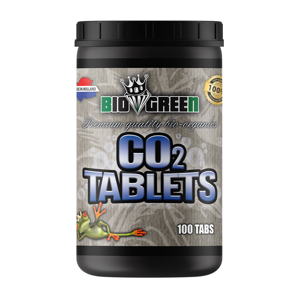Biogreen Tabletas CO₂ – Caja de 100 pastillas generadoras de CO₂ para cultivo