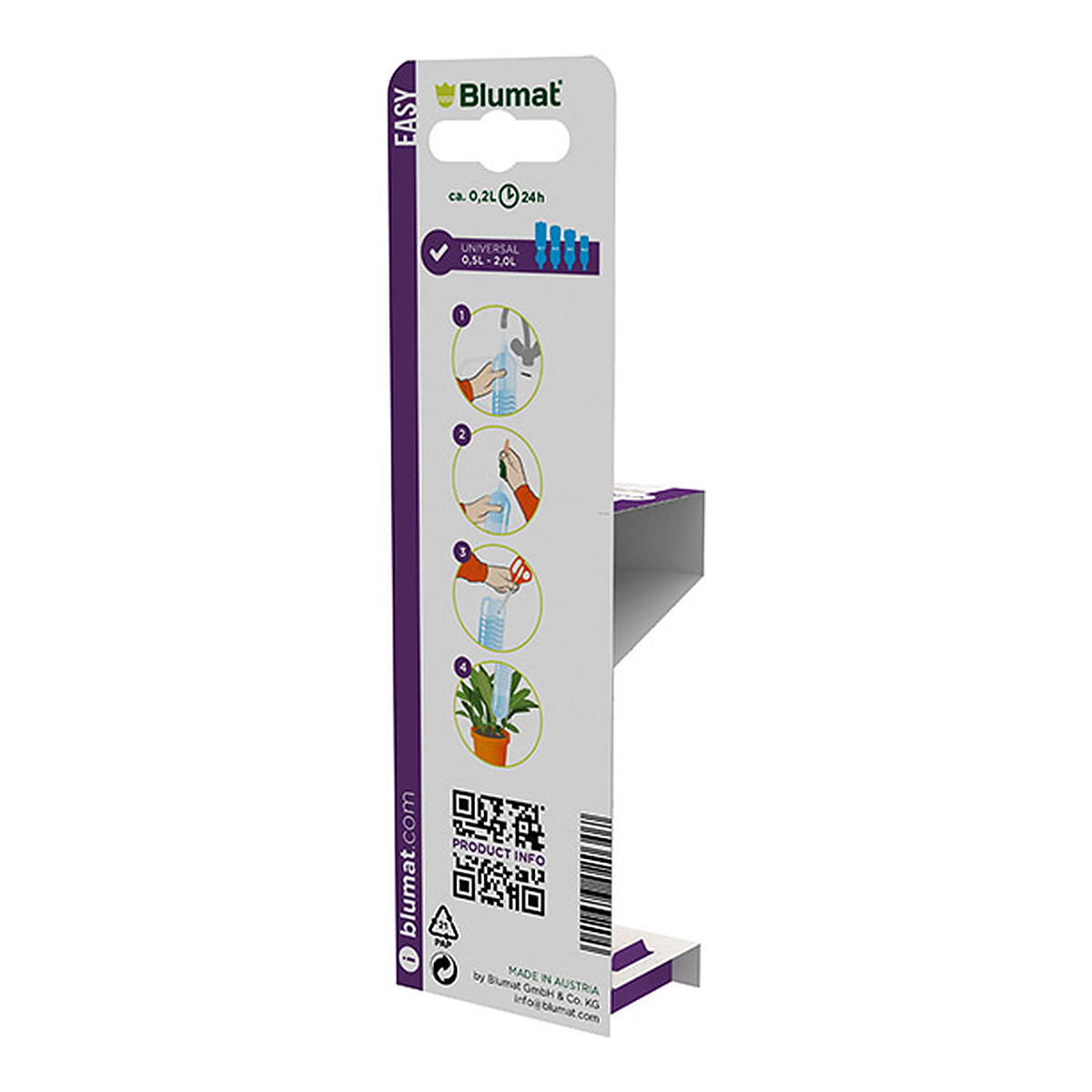 Blumat Easy 1 ud, vista de la rosca del adaptador
