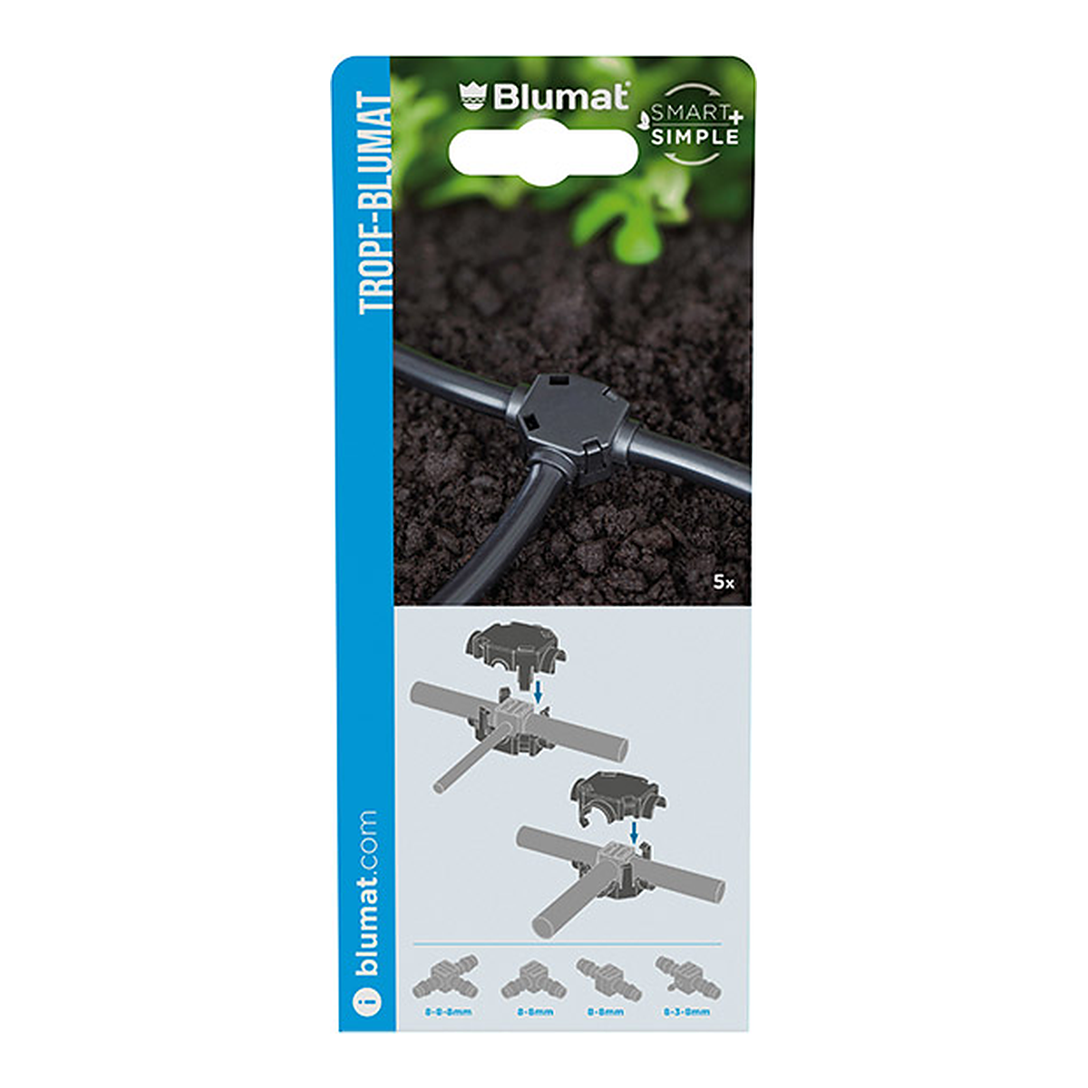 Blumat clips de seguridad pack de 5 unidades para asegurar uniones