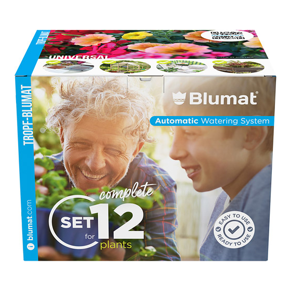 Kit Tropf-Blumat Set 12 de riego por capilaridad para 12 plantas
