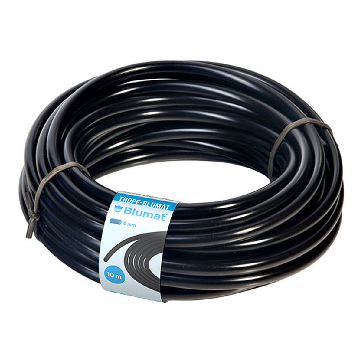 Blumat tubo de alimentación Ø8 mm negro en rollo de 10 m