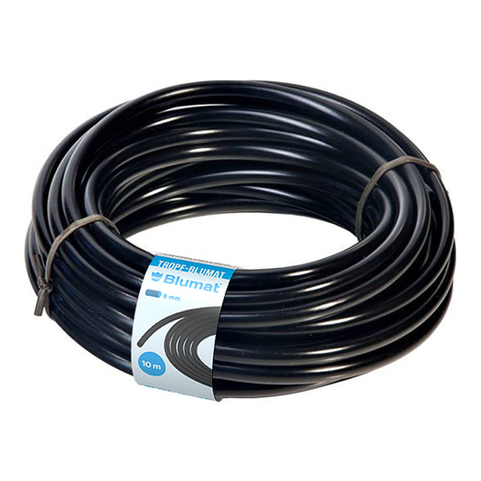 Blumat tubo de alimentación Ø8 mm negro en rollo de 10 m