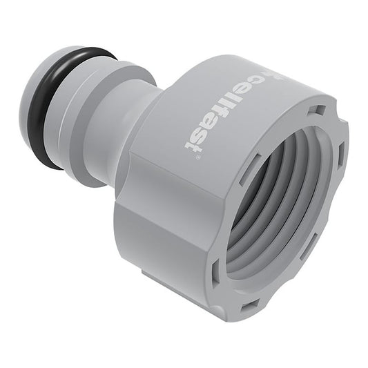Cellfast Conector con Rosca Hembra Ideal, Conector de manguera para sistema de riego en cultivo