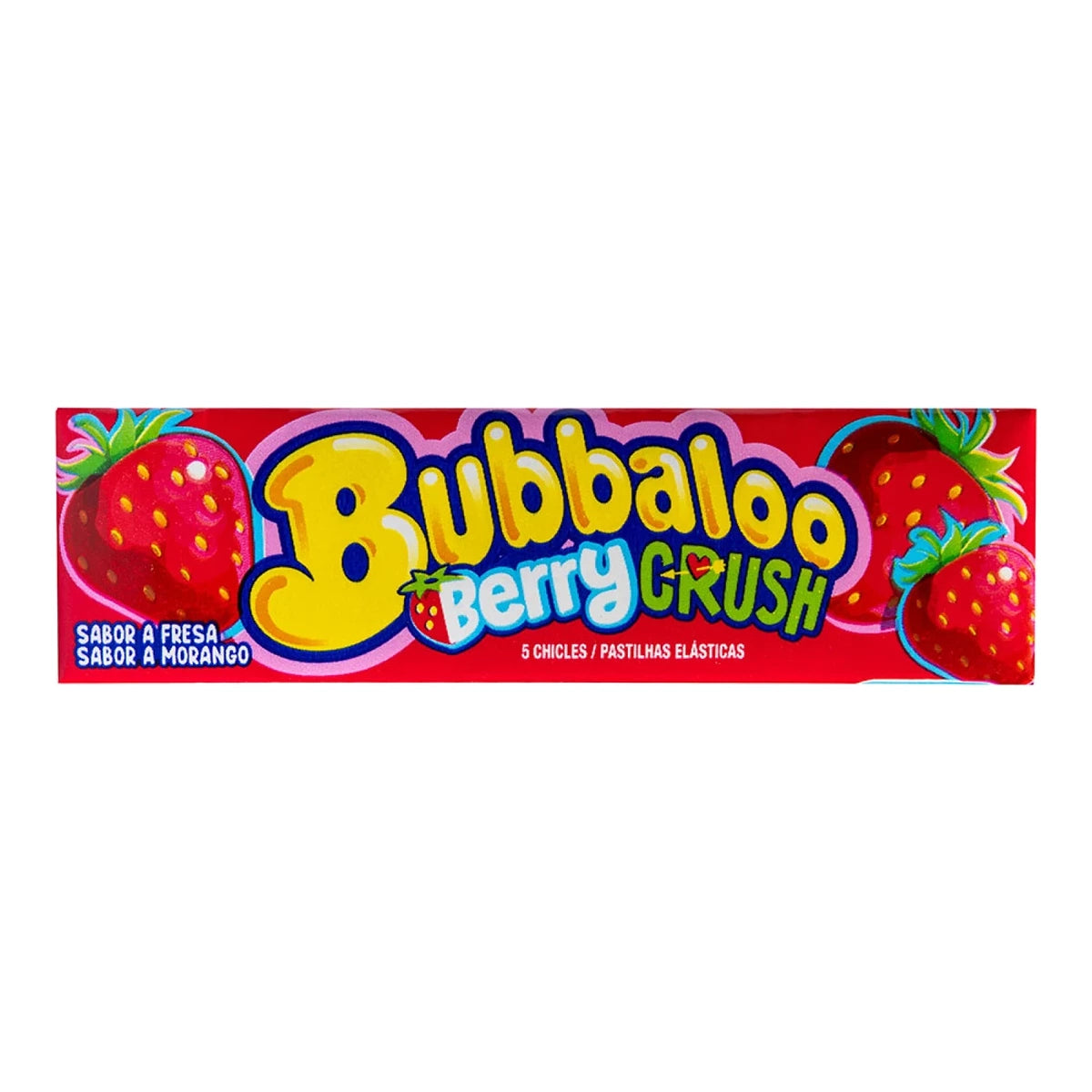 CHICLE BUBBALO, SABOR FRESA, 37 g