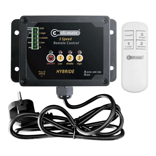 Cli-Mate Controlador Manual Hibrid 3 Velocidades con Mando