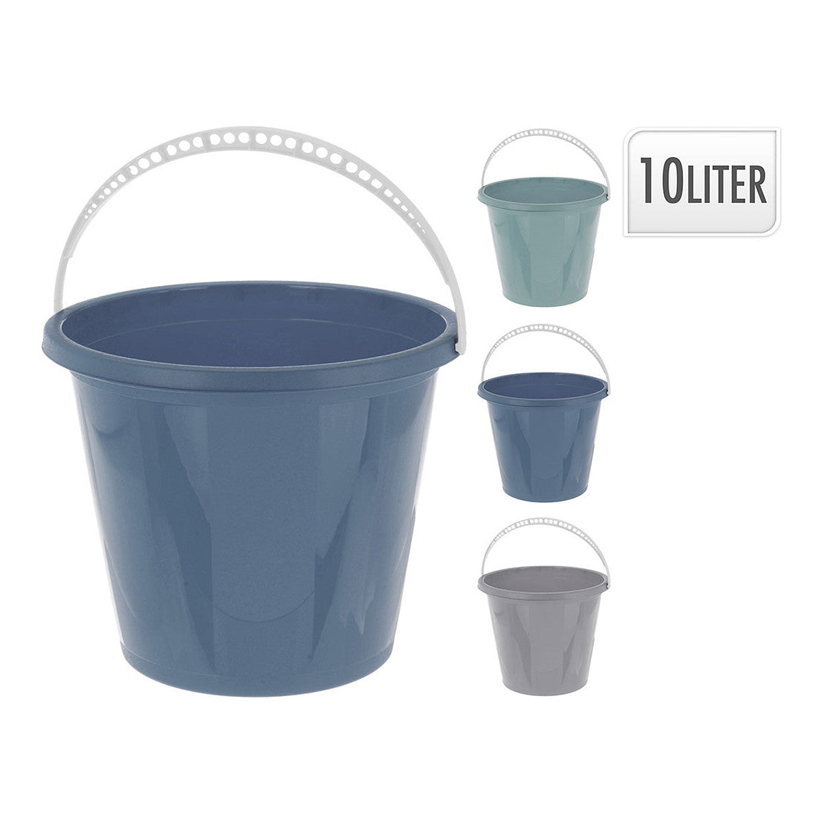 Cubo Redondo 10L, Cubo de plástico para mezcla de nutrientes en cultivo