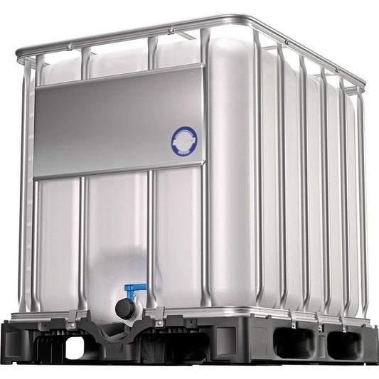 Depósito IBC de Palet 1000 L, Depósito de gran capacidad para agua de riego 100x120x115 cm