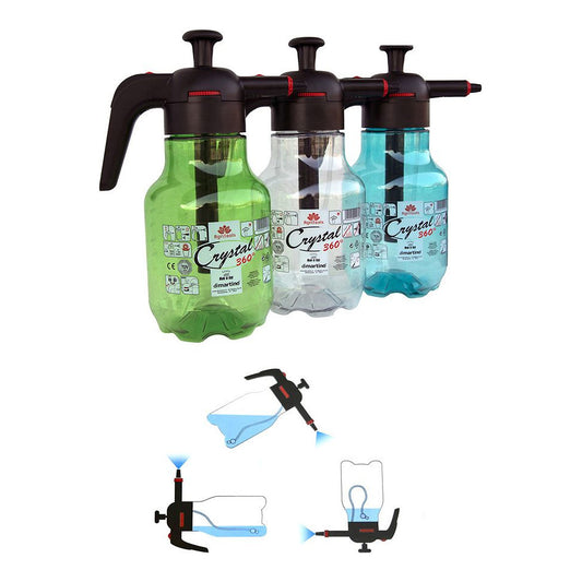 Dimartino Pulverizador de polietileno Crystal 360 grados de 2 litros