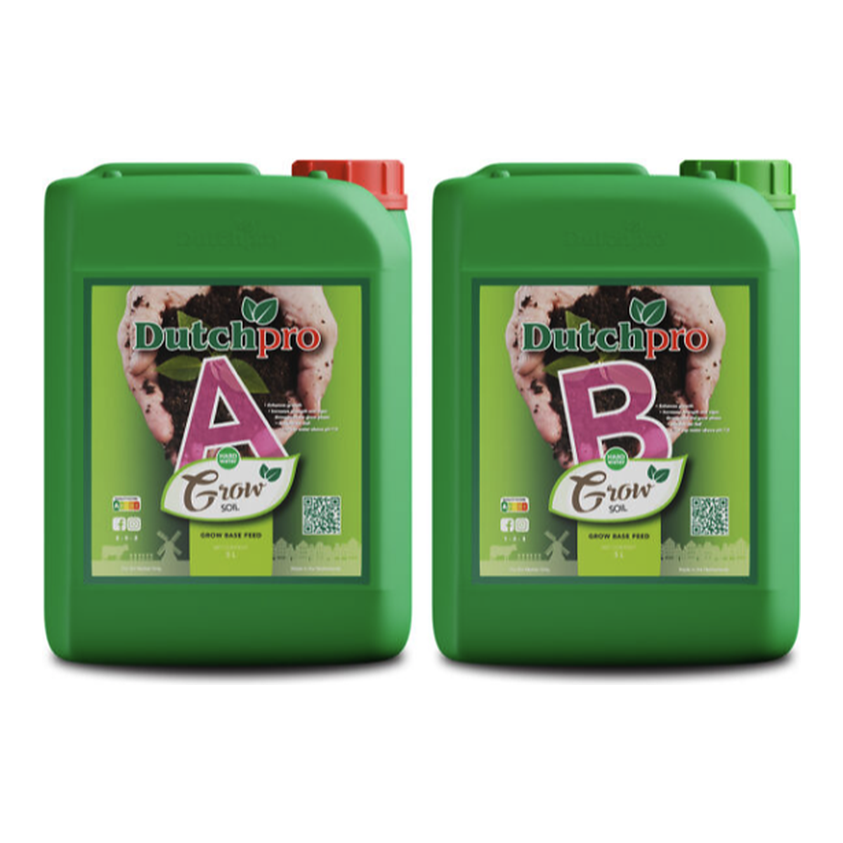 Grow Soil A+B Hard Water DUTCH PRO - Vista 3 | Grow Industry