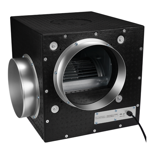 Duxfan Extractor Silencioso Foam Box, Extractor de aire silenciado para cultivo en interior
