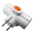 Triple Adapter Plug with EDM Switch - Small Electrical Material | Grow Industry