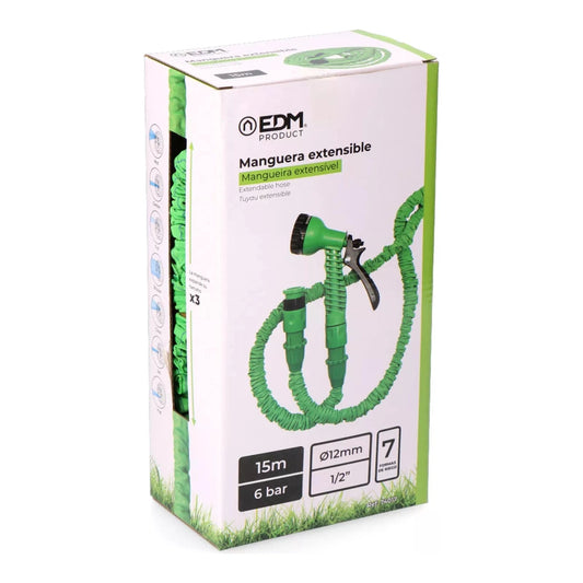 EXPANDABLE HOSE Ø12 mm, ½ inch, 15 m - Water Hose | Grow Industry