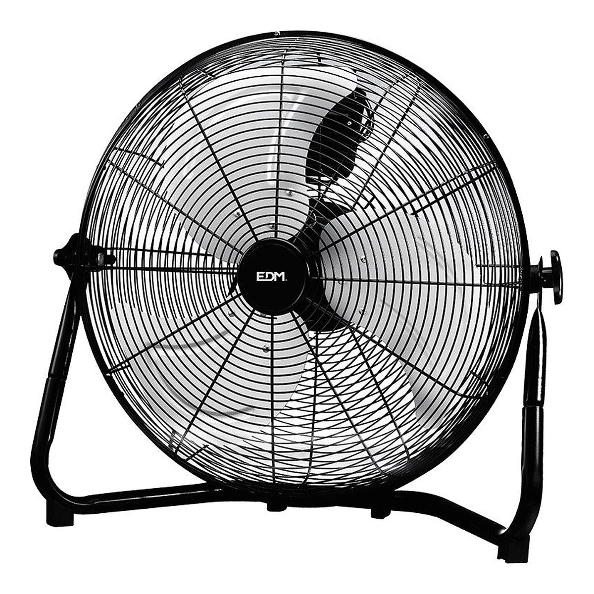 EDM Ventilador Industrial de Suelo 100W, Ventilador de pie para circulación de aire en cultivo