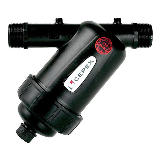 Filtro de Riego 1", Filtro en línea para proteger goteros y programador
