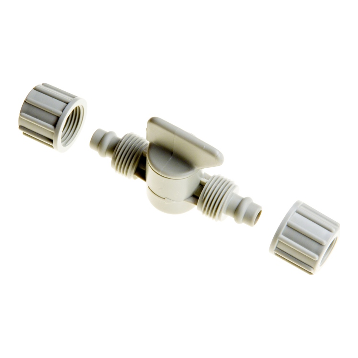 Válvula de corte Blumat montada en el tubo de 8 mm