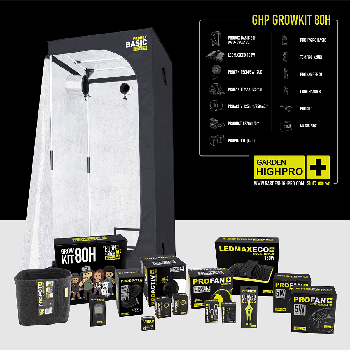 Garden Highpro Growkit 80H, vista 2