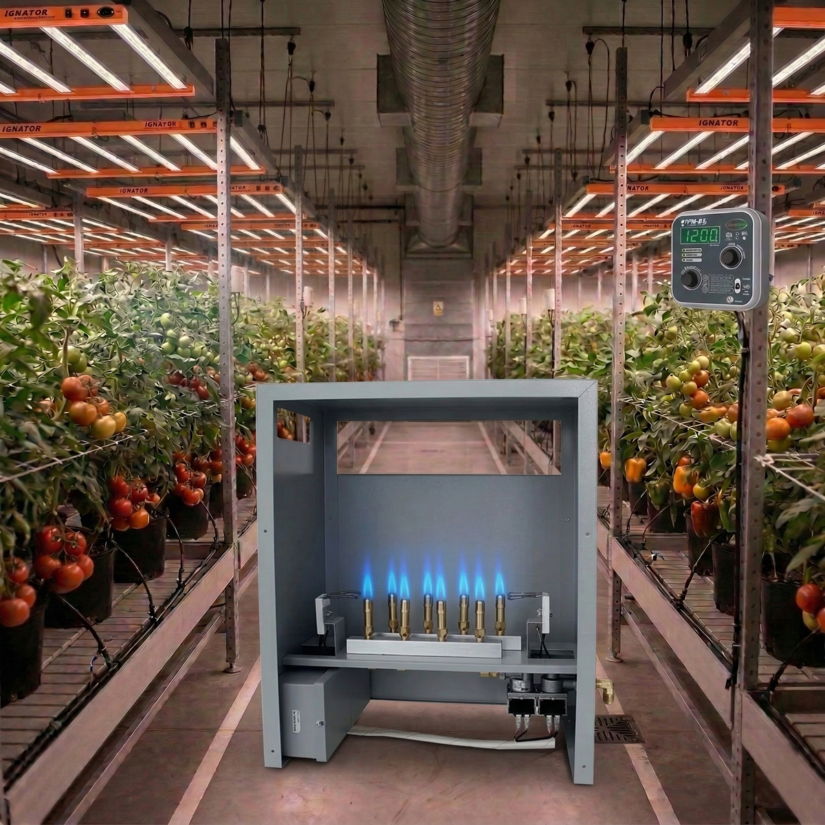 Complete Co2 Kit with 4 or 8 Burners - View 3 | Grow Industry