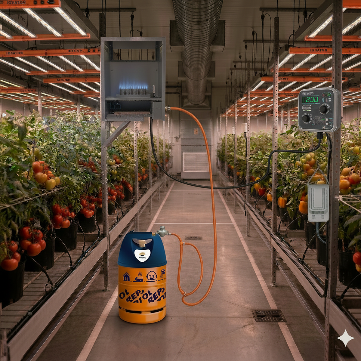 Complete Co2 Kit with 4 or 8 Burners - View 2 | Grow Industry