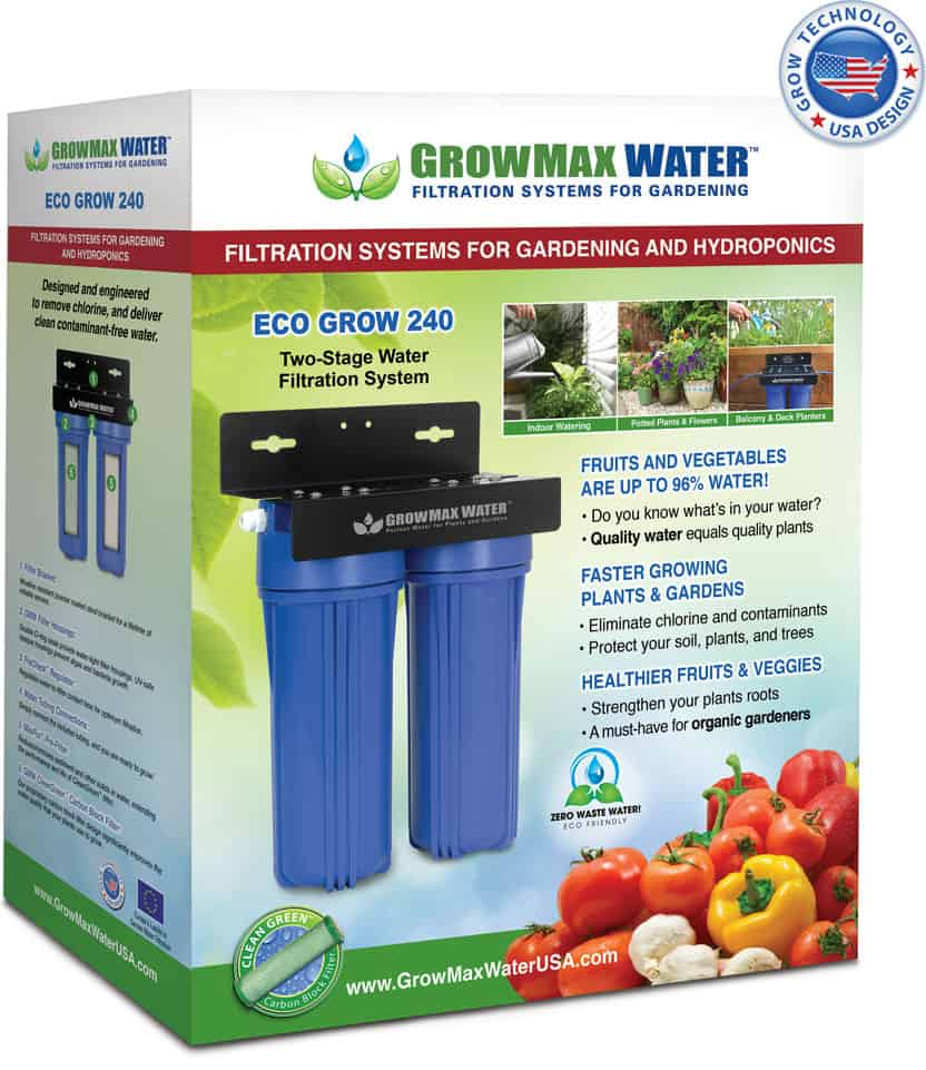 Caja del filtro GrowMax Water Eco Grow 240 de dos etapas