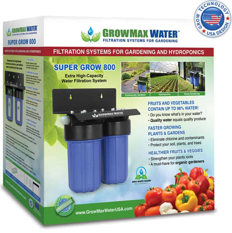 Caja del filtro GrowMax Water Super Grow 800 de dos etapas