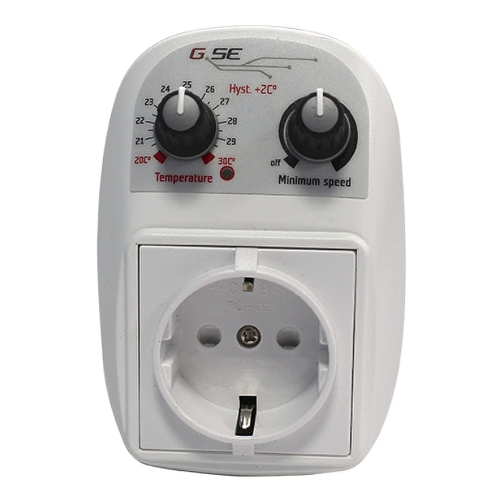 GSE Controlador de Temperatura y Velocidad Mínima 5A, Controlador de extractores por Temperatura