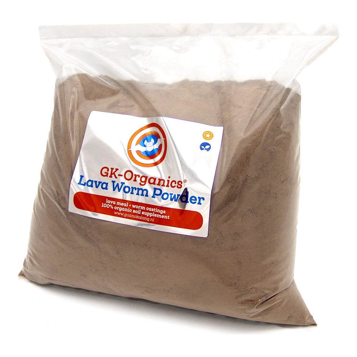 Guanokalong GK-Organics Lava Worm Powder, acondicionador de suelo con humus de lombriz para cultivo