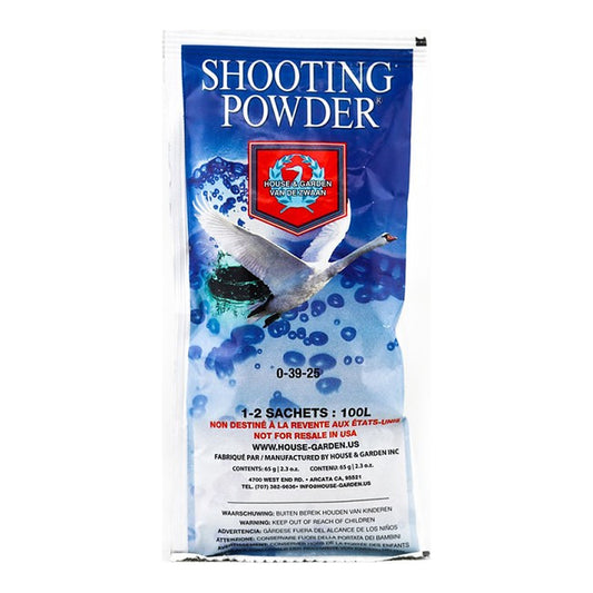 House & Garden Shooting Powder 65g, estimulador de floración en polvo para cultivo en interior