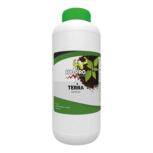 Hy-Pro Terra abono base organo-mineral para tierra, envase de 1 L