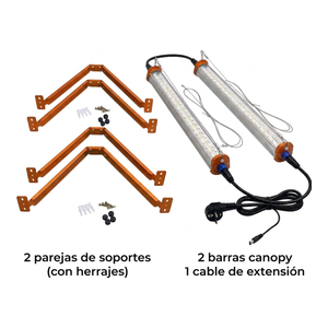 Ignator Kit LED Canopy Bar 120W, Kit de barras LED para cultivo en interior
