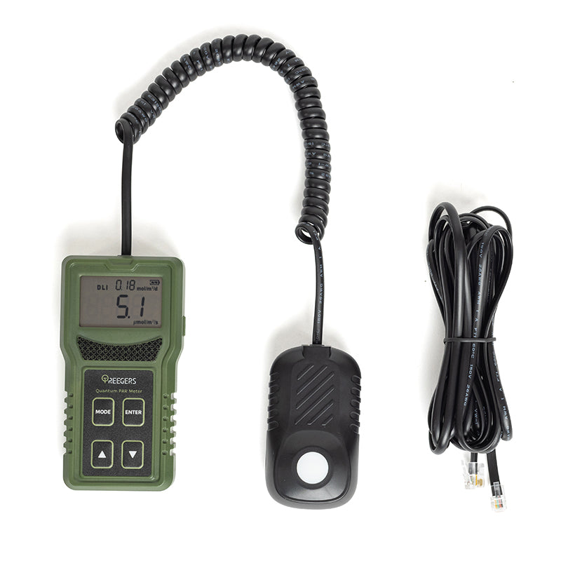 Treegers PAR Quantum Meter – PPFD Meter 400-700 nm with Remote Sensor 