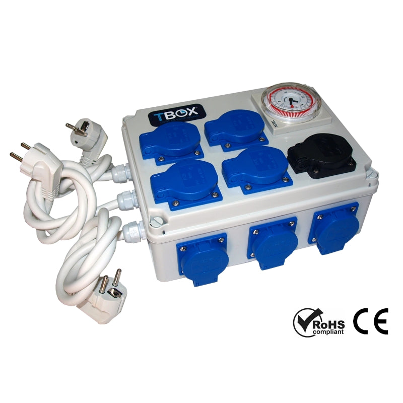 Tempobox multitoma 12 x 600 W con toma calentador