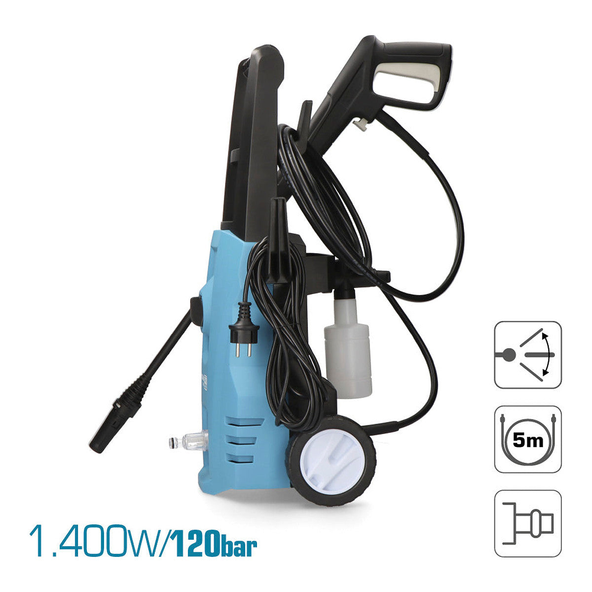 Nettoyeur haute pression 1400w / 120 BAR KOMA TOOLS - Vue 2 | Développer l’industrie
