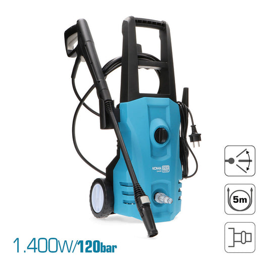 High Pressure Washer 1400w / 120 BAR KOMA TOOLS - Hydro cleaner | Grow Industry