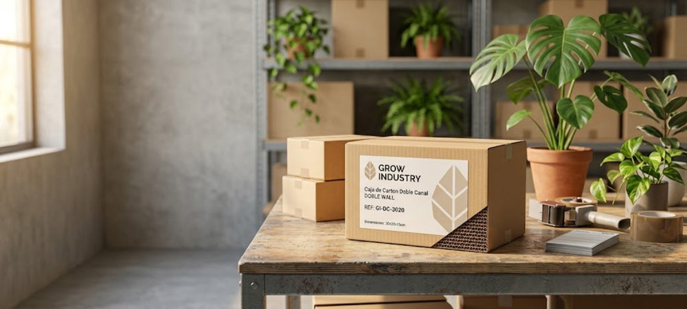 Grow Industry Caja de Carton Doble Canal - imagen landscape