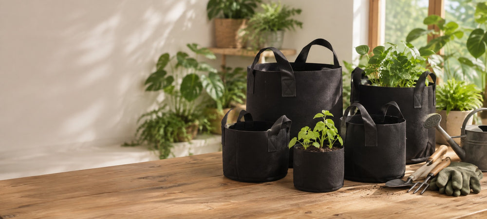 Trabe Macetas de Tela con Asa – Maceta de Tela para Cultivo en Interior y Exterior - imagen landscape