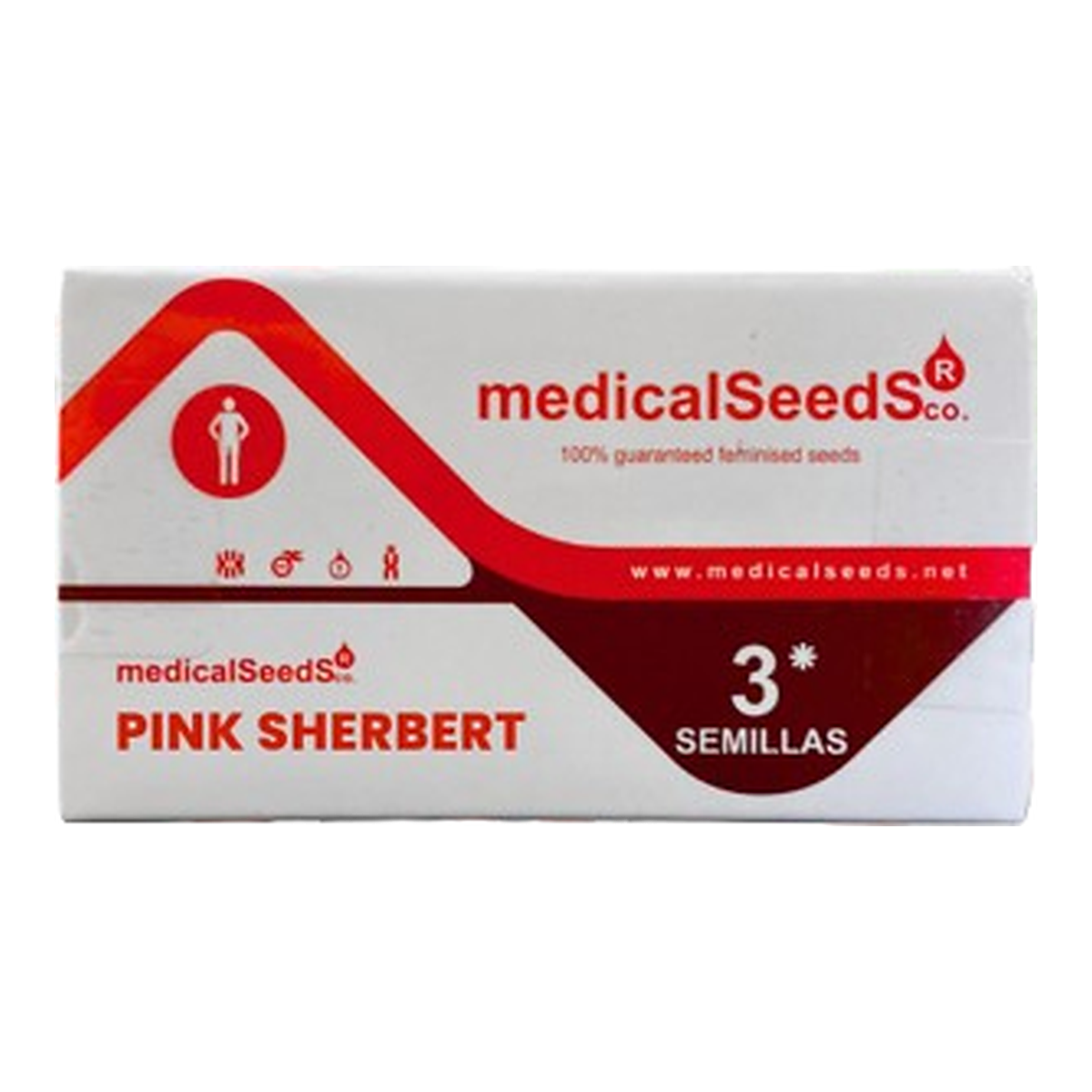 Medical Seeds Pink Sherbert, semilla de cannabis feminizada para cultivo en interior