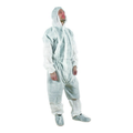 Natural System Mono Desechable Blanco Polipropileno XL, Mono de protección para trabajo en cultivo