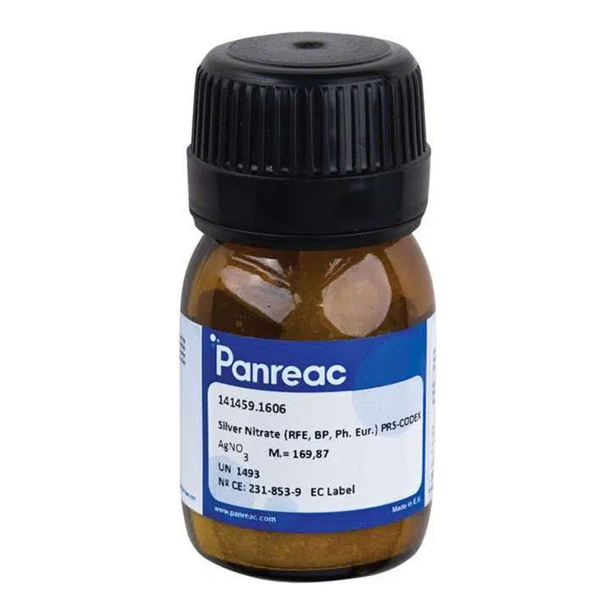 Nitrato de plata 25 g, reactivo para preparar solución STS de reversión