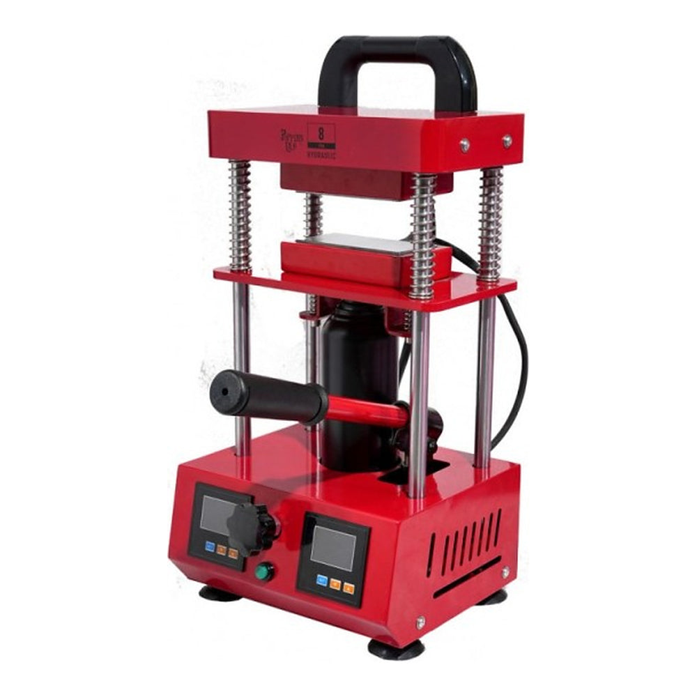 Poppins Lab Prensa Hidráulica 8 Ton, Prensa rosin Hidráulica placa 12x6cm para extracciones
