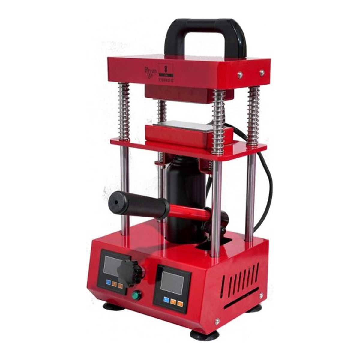 Poppins Lab Prensa Hidráulica 8 Ton, Prensa rosin Hidráulica placa 12x6cm para extracciones