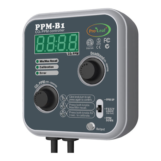Pro Leaf Controlador Digital CO₂ PRO, Controlador automático de CO₂ para cultivo en interior