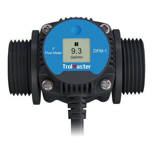 Trolmaster DFM-1 Medidor de Caudal Digital, caudalímetro para sistema de riego en cultivo