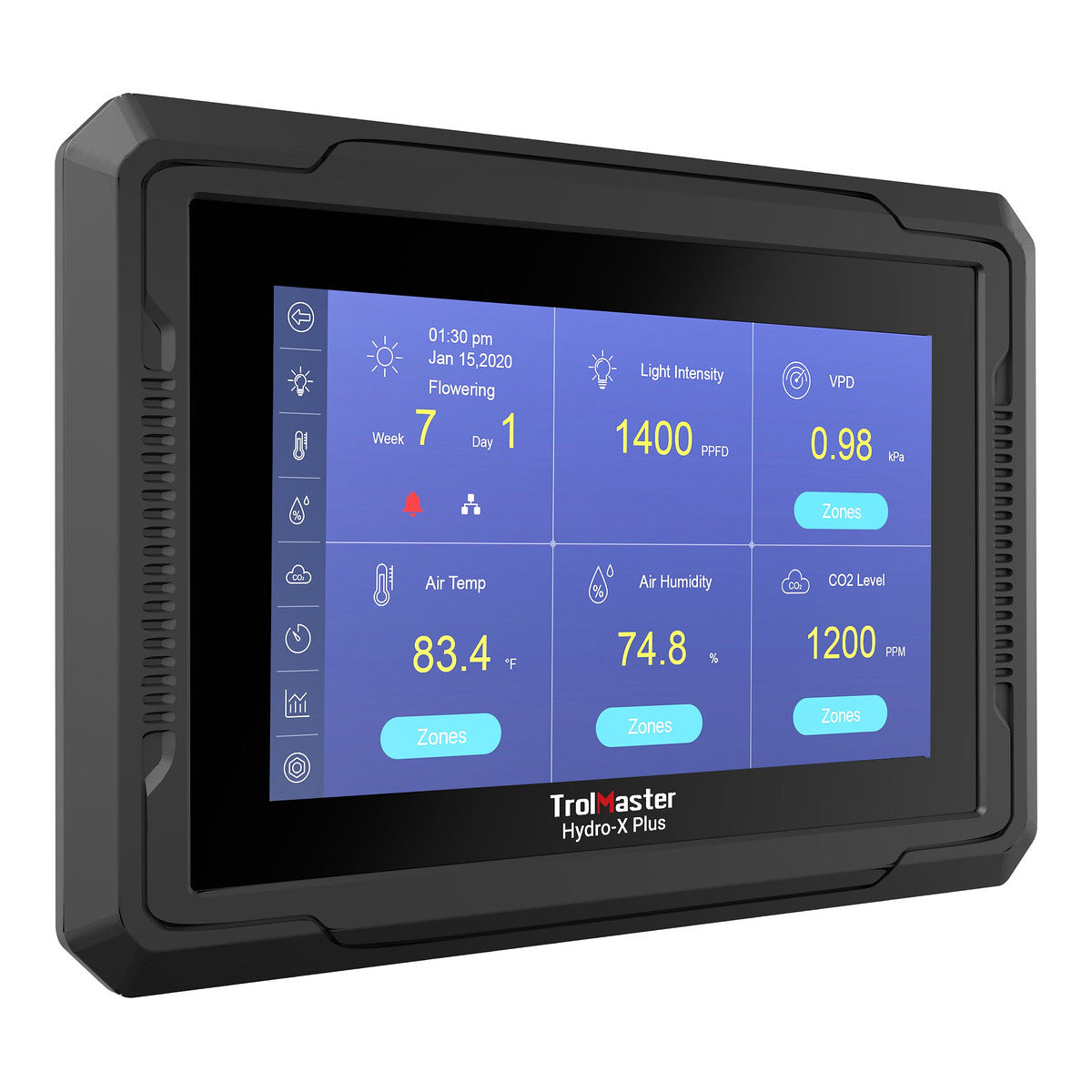 Trolmaster HCS-3 Hydro-X Plus con Sensor 4 en 1, controlador ambiental para cultivo en interior