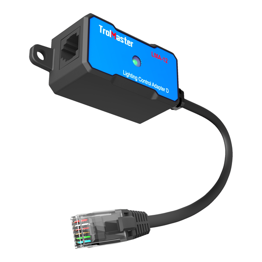 Trolmaster LMA-12 Lighting Control Adapter para Dimlux, adaptador de Control de luminaria