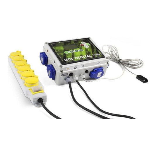 VDL UCI Digital - controlador de clima todo en uno con regleta de iluminación y sonda de temperatura y humedad