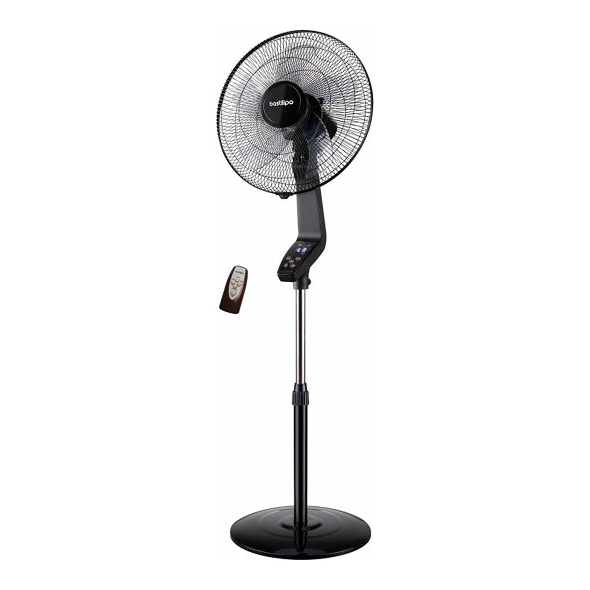 Ventilador de Pie BASTILIPO Coín Black Negro 50W