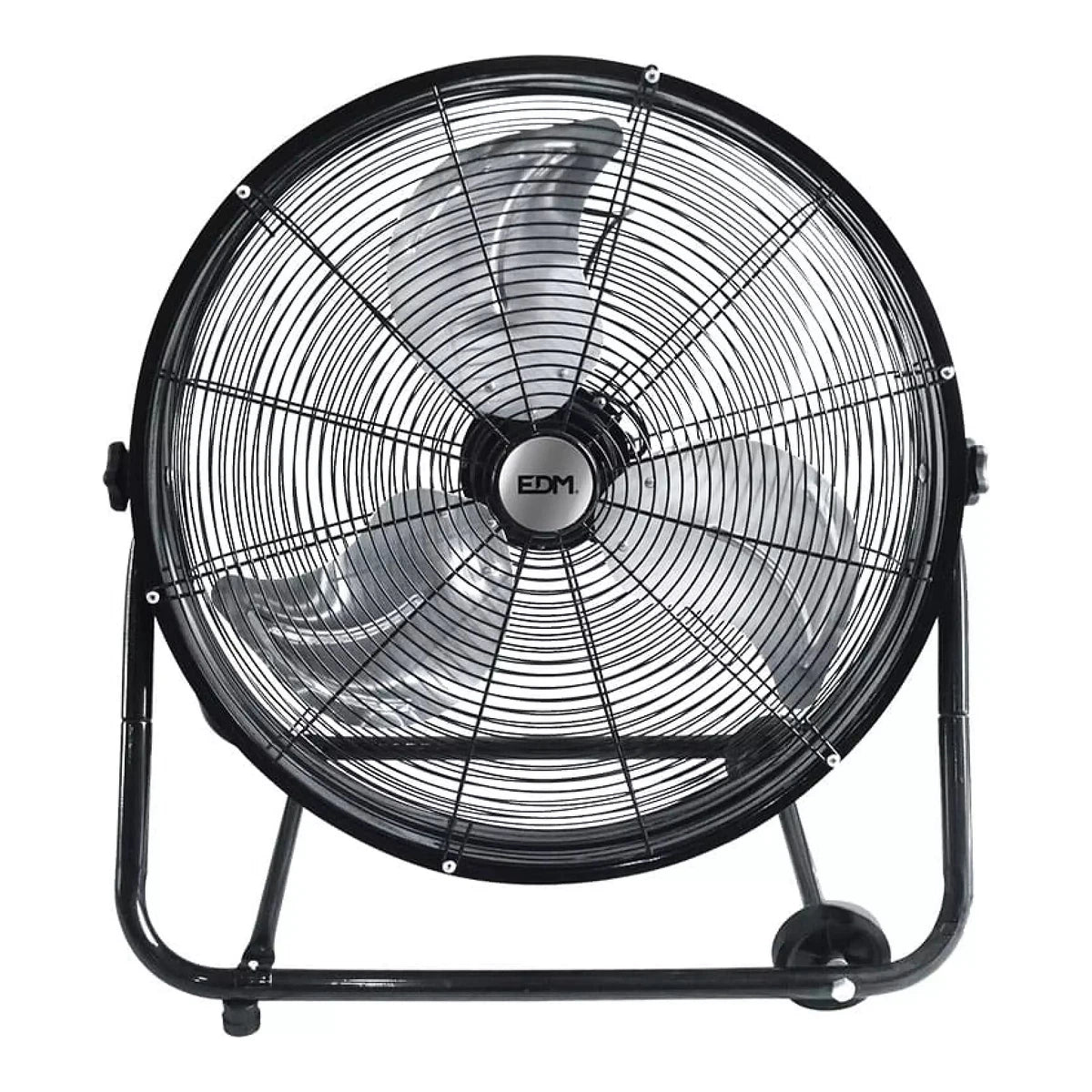 Ventilador Industrial de Suelo EDM con Ruedas Negro 180W