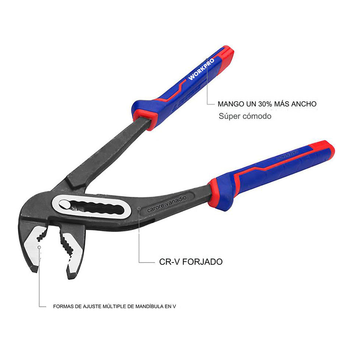 WORKPRO Parrot Beak Pliers 250mm (10") - View 4 | Grow Industry